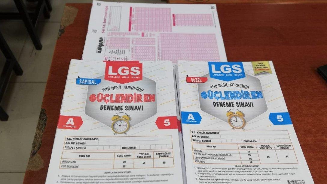 LGS Deneme Sınavı Kitapçıkları